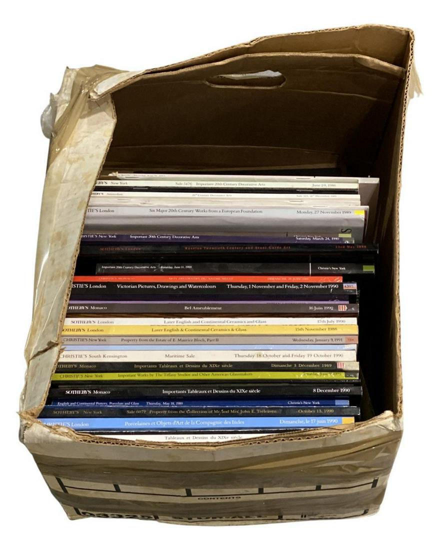 Lot of 35 Sothebys & Christies Catalog Art Books (1 of 1)