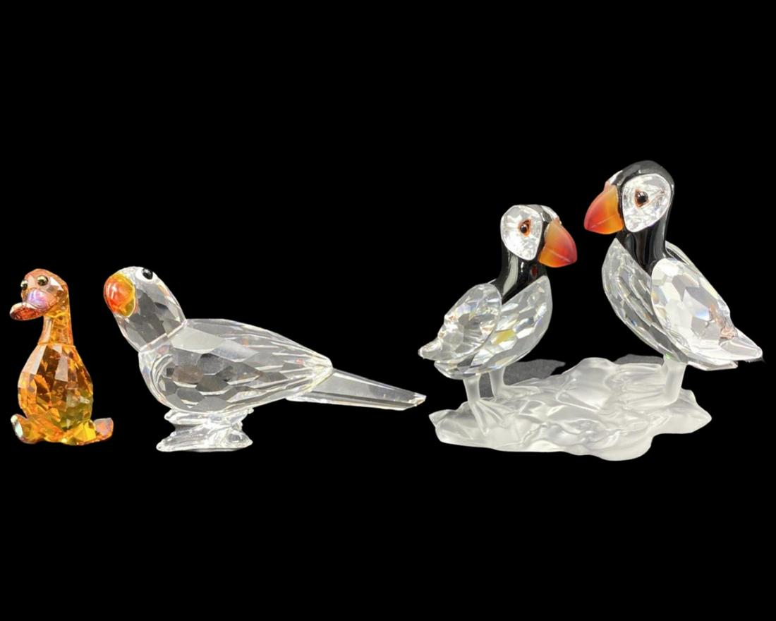 Lot of Three Pcs Swarovski Crystal Figurines (1 of 1)
