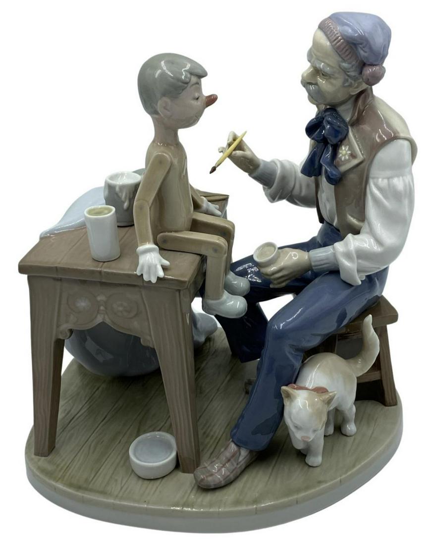 Lladro The Puppet Painter Porcelain Figurines (1 of 2)