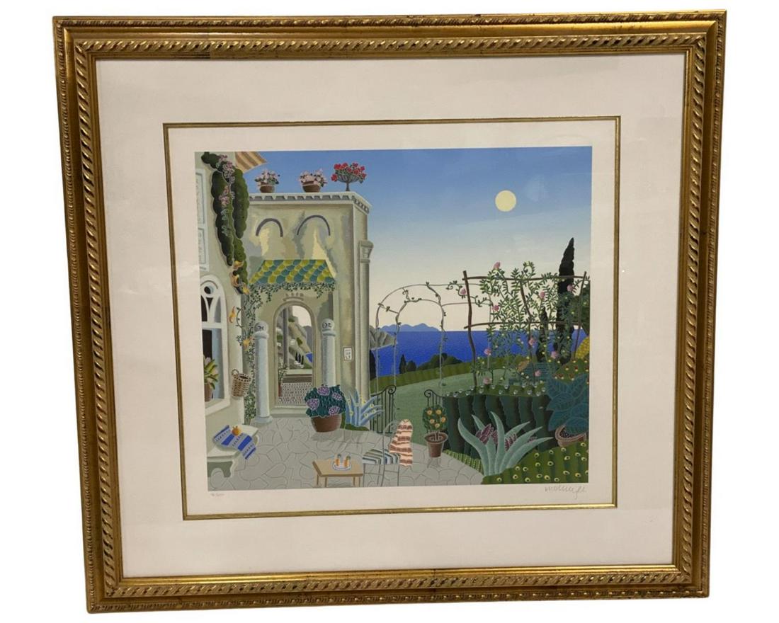Signed Thomas Mcknight Limited Edition Silkscreen Ravello Garden (1 of 4)