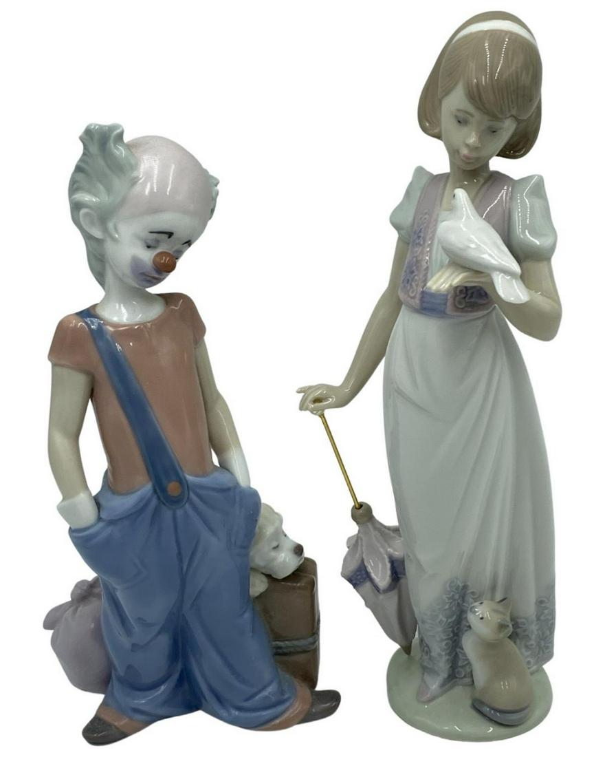Pair of Lladro Porcelain Figurines (1 of 2)
