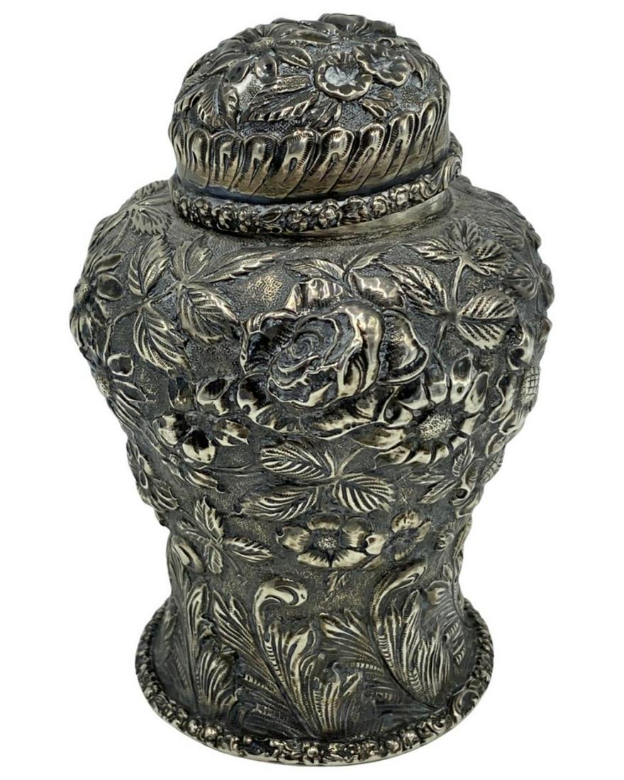 Stieff Repousse Sterling Silver Besamin Spice Holder (1 of 2)