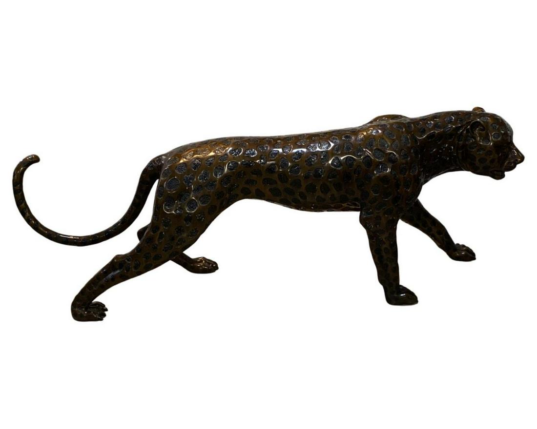 Bronze Cheetah Sculpture (1 of 3)