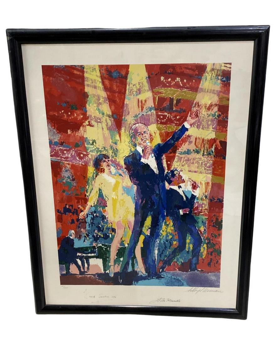 Signed Leroy Neiman (American, 1921-2012) Limited Edition Serigraph in Color Frank Sinatra & Liza (1 of 2)
