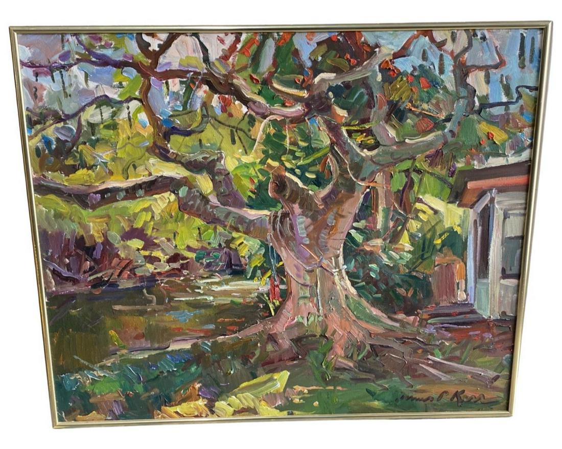 Signed James P. Kerr (American b. 1953) Oil Painting on Canvas The Old Tree (1 of 1)