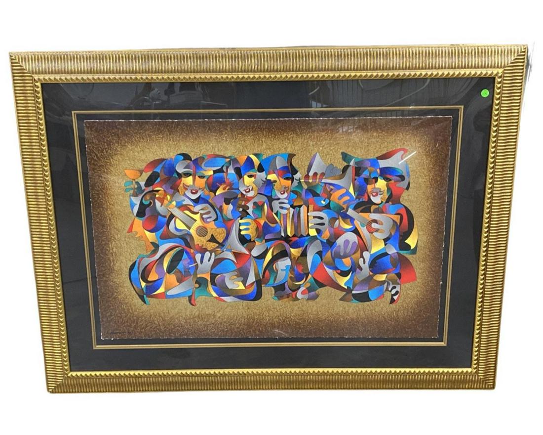 Signed Anatole Krasnyansky (American/Ukrainian b. 1930) Serigraph in Color Orchestra II (1 of 2)