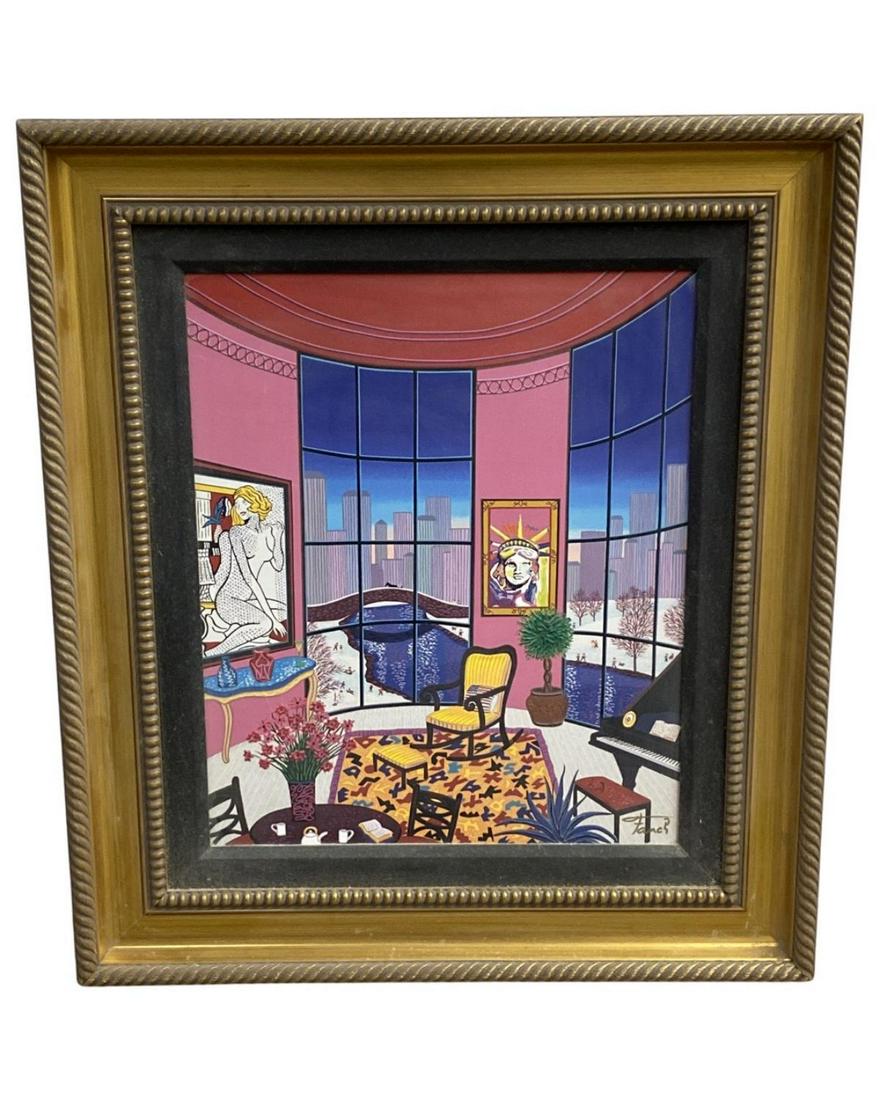 Signed Francois Fanch Ledan (French b. 1927) Limited Edition Giclee in Color on Canvas (1 of 5)