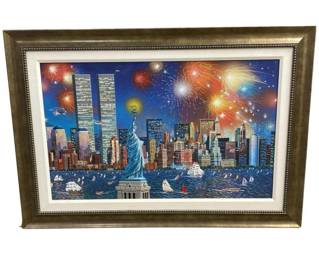 Signed Alexander Chen (Chinese/American, b. 1952) Limited Edition Giclee in Color on Canvas (1 of 4)