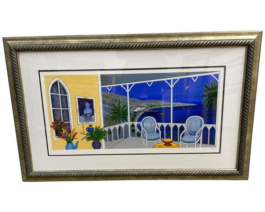 Signed Francois Fanch Ledan (French b. 1927) Limited Edition Serigraph in Color on Wove Paper Summer (1 of 3)