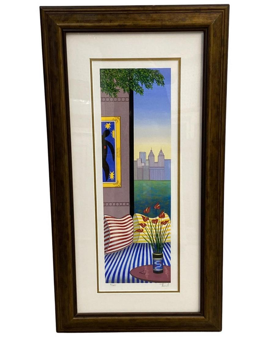 Signed Francois Fanch Ledan (French b. 1927) Limited Edition Serigraph in Color on Wove Paper (1 of 3)