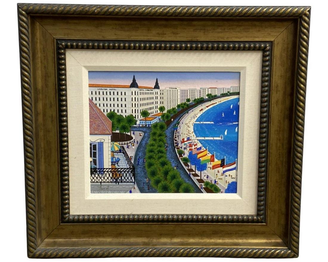 Signed Francois Fanch Ledan (French b. 1927) Limited Edition Serigraph in Color with Hand (1 of 3)