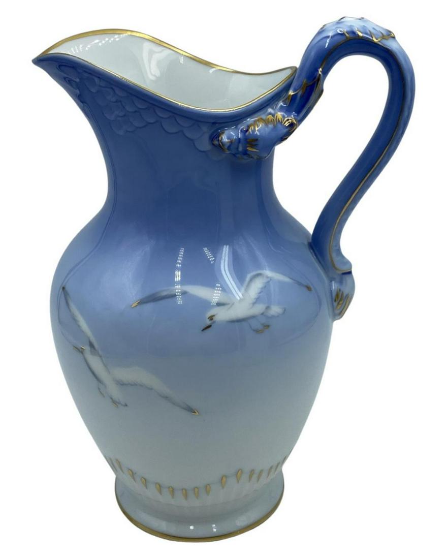 Bing and Grondahl Porcelain Seagull Water Jug: Bing and Grondahl Porcelain Seagull Water Jug measures H: 9"