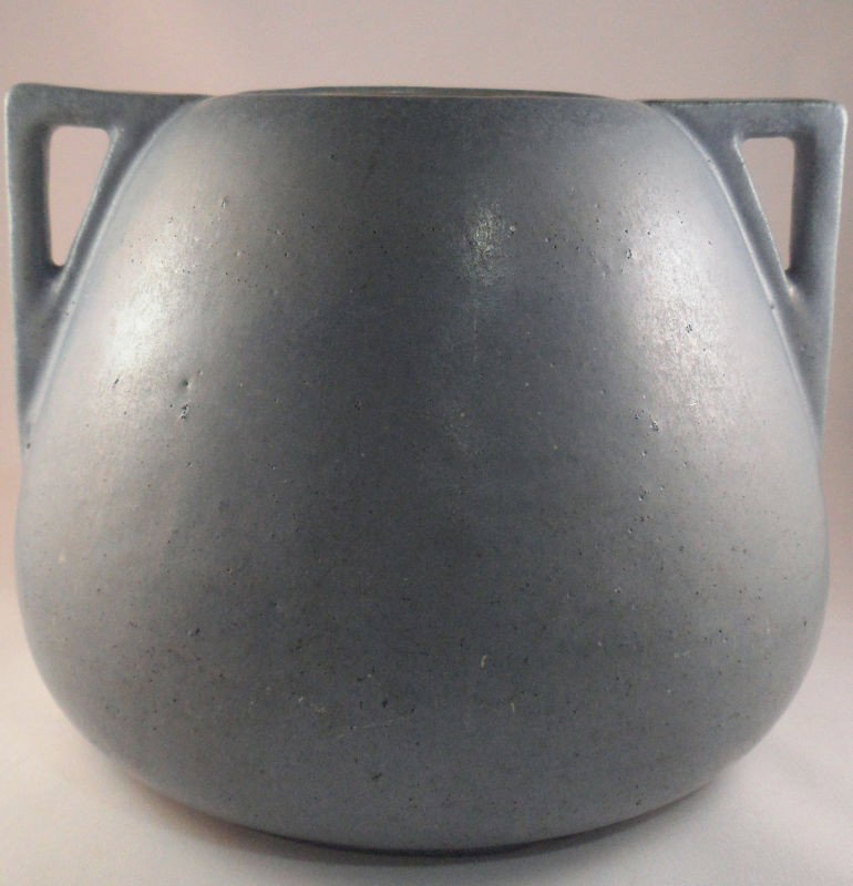 Vintage Fulper Pottery Vase: Classically shaped vintage Fulper pottery vase in a striking blue. Excellent form with superior color and glaze. Bottom stamped Fulper. For Domestic and international shipping quotes please email Ryan