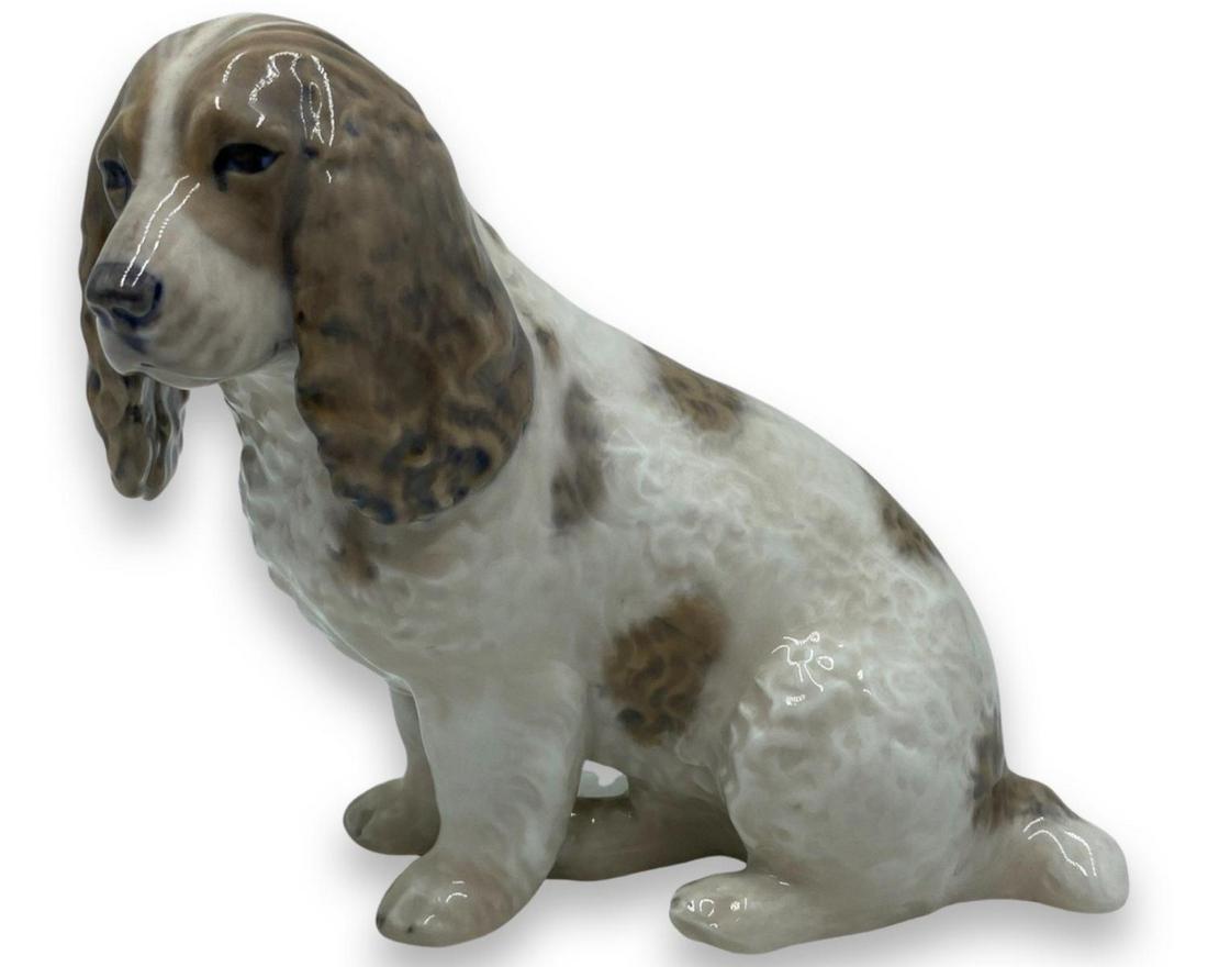 Royal Copenhagen Porcelain Cocker Spaniel KQ Dog Figure (1 of 2)