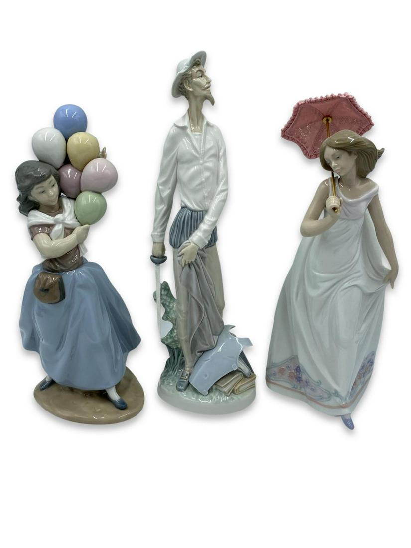 Lot of Three Lladro Porcelain Figurines (1 of 2)