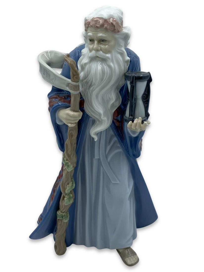 Lladro #6696 Father Time Porcelain Figure (1 of 2)