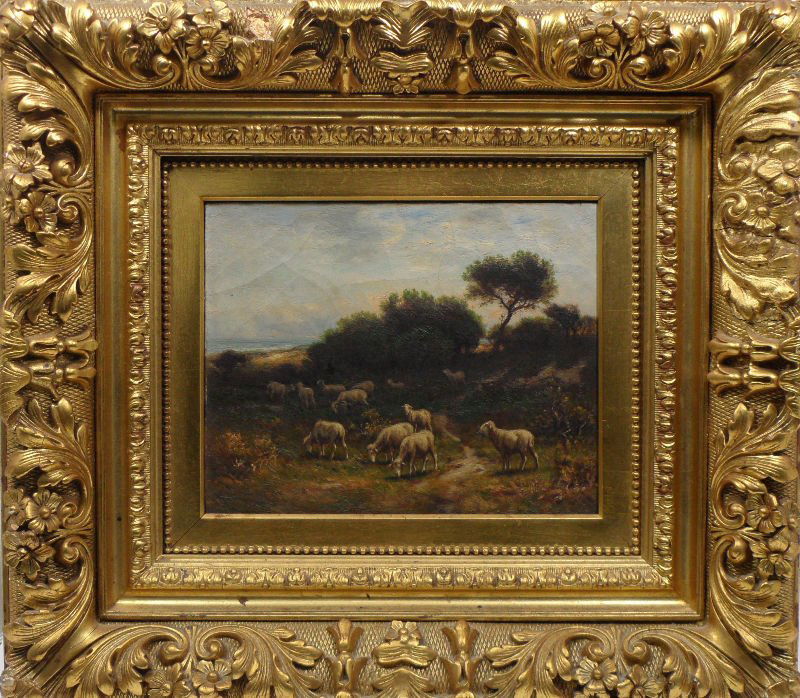 Oil Painting on Canvas: Guy Carleton Wiggins American, 1883-1962 oil painting on canvas. Measures approximately 9 1/4" x 8" x 6" matte and frame. For shipping and insurance quotes please call Ryan or Dave at Eagle Shipping C