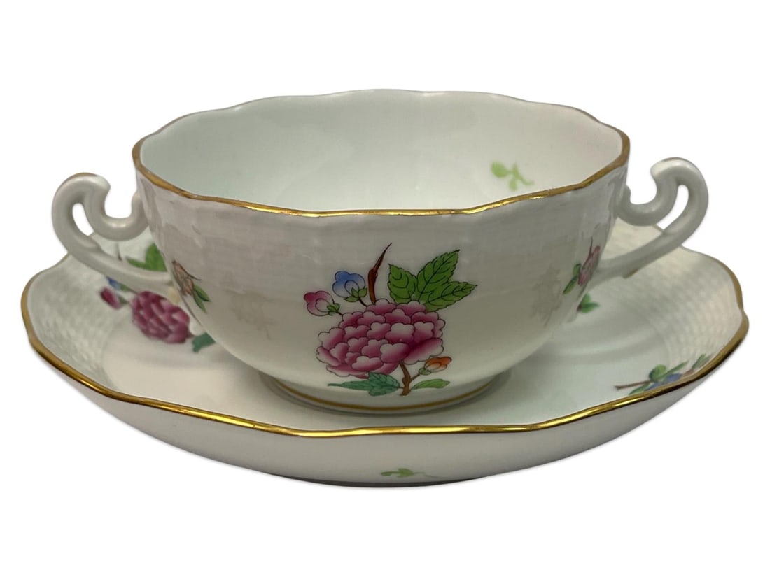 Lot of 7 Pcs Herend Hungary Eton Set (1 of 4)