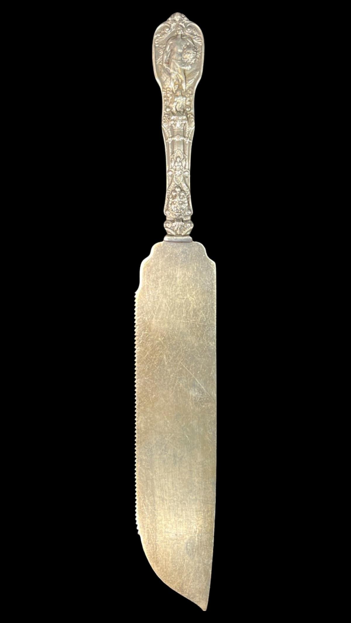 Unique Gorham Sterling Silver Mythologique Serving Knife (1 of 3)