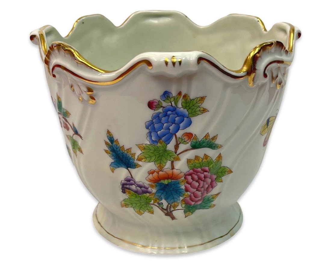 Herend Rothschild Queen Victoria Cachepot (1 of 2)