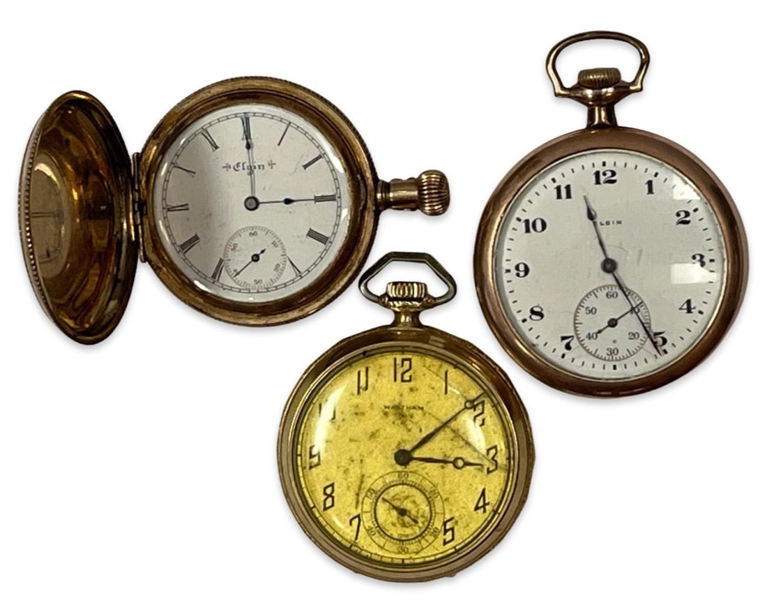 Lot of Three Antique Gold Filled Pocket Watches (1 of 2)