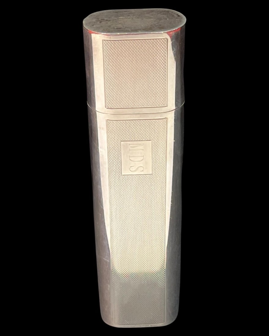 Antique Sterling Silver Monogrammed Cigar Case (1 of 3)