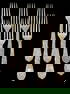 Lot of Six Antique Tiffany & Co. Chrysanthemum Sterling Silver Dinner Forks