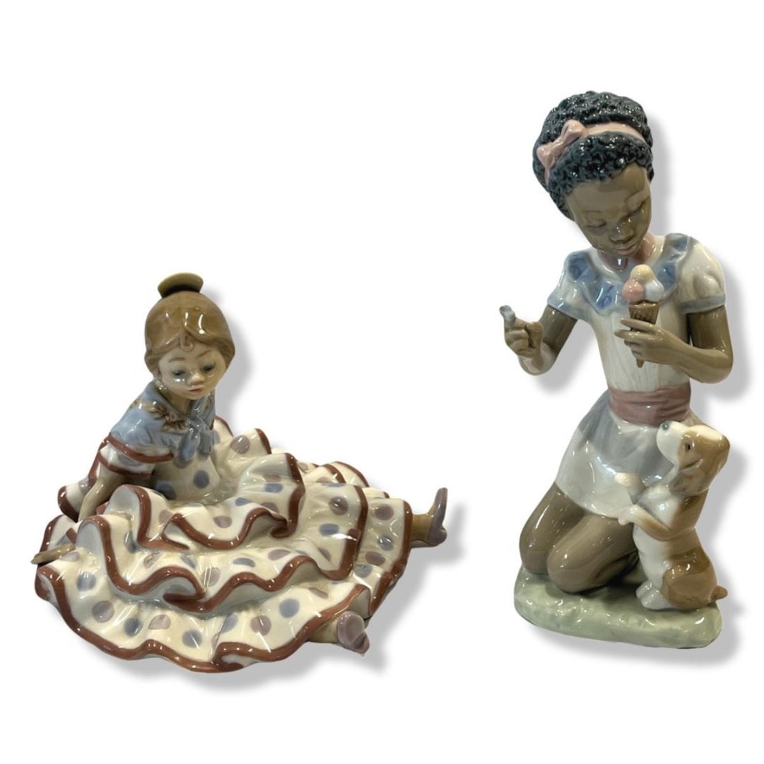 Pair of Lladro Porcelain Figurines (1 of 2)