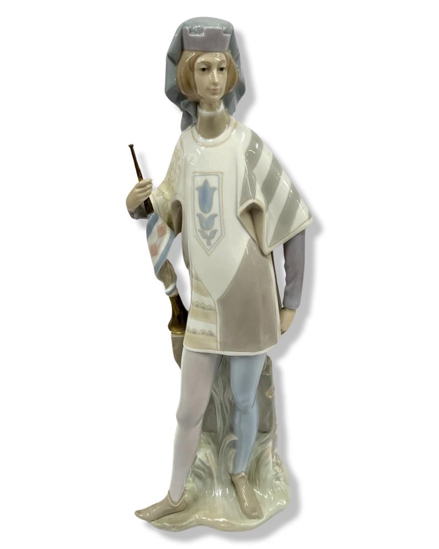 Lladro Porcelain Figure of a Trumpet Player (1 of 2)