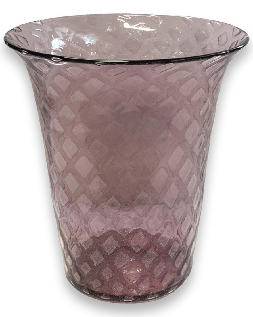 Steuben Amethyst Silverine Vase Shape #6123 (1 of 2)