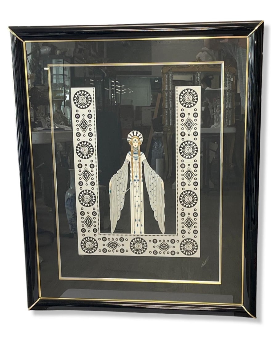 Signed Romain De Tirtoff Erte (Russian/French, 1892-1990) Serigraph in Color Bizantine (1 of 2)