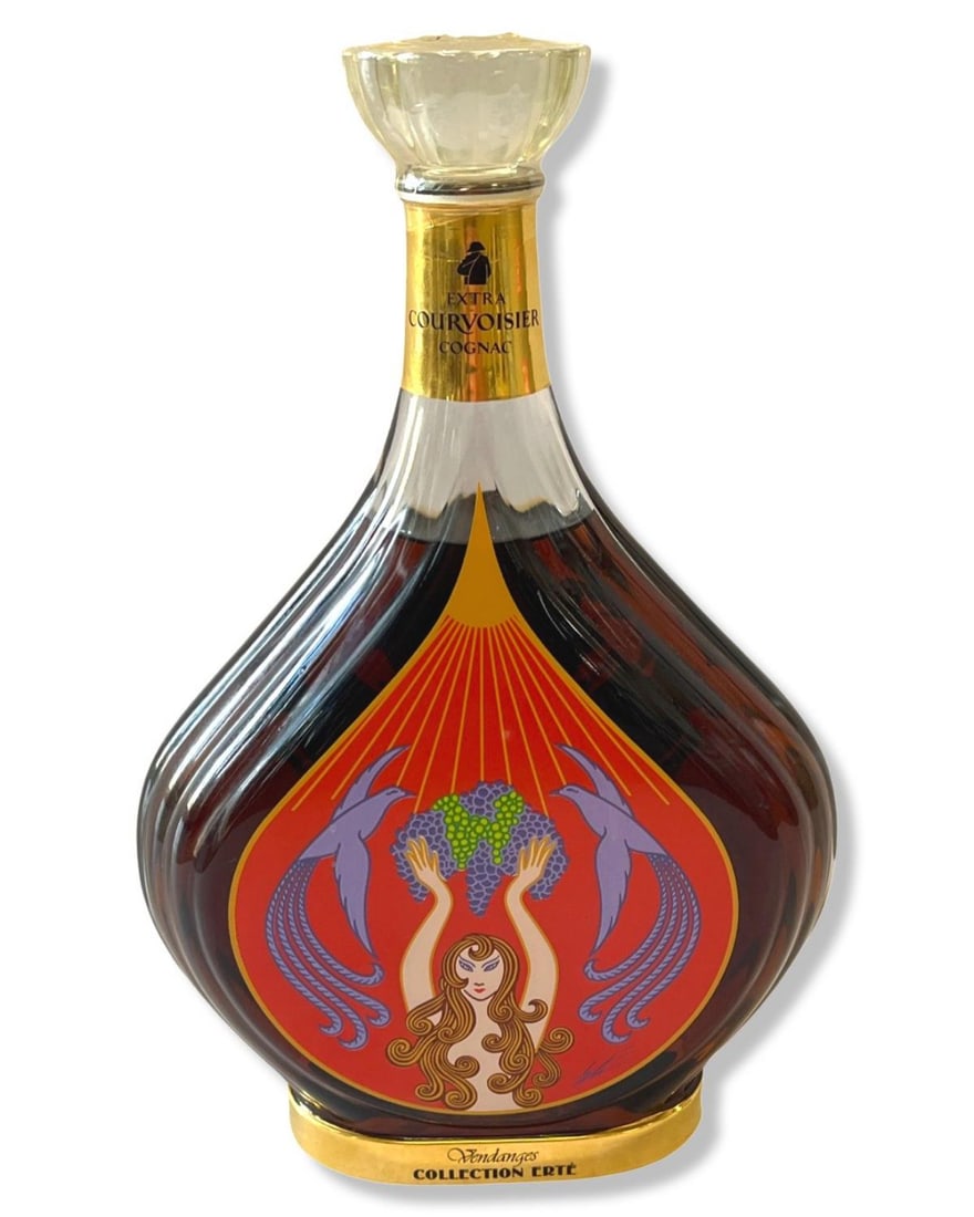Erte Vendanges Courvoisier Cognac Bottle No. 2 Edition Number H7844 (1 of 3)