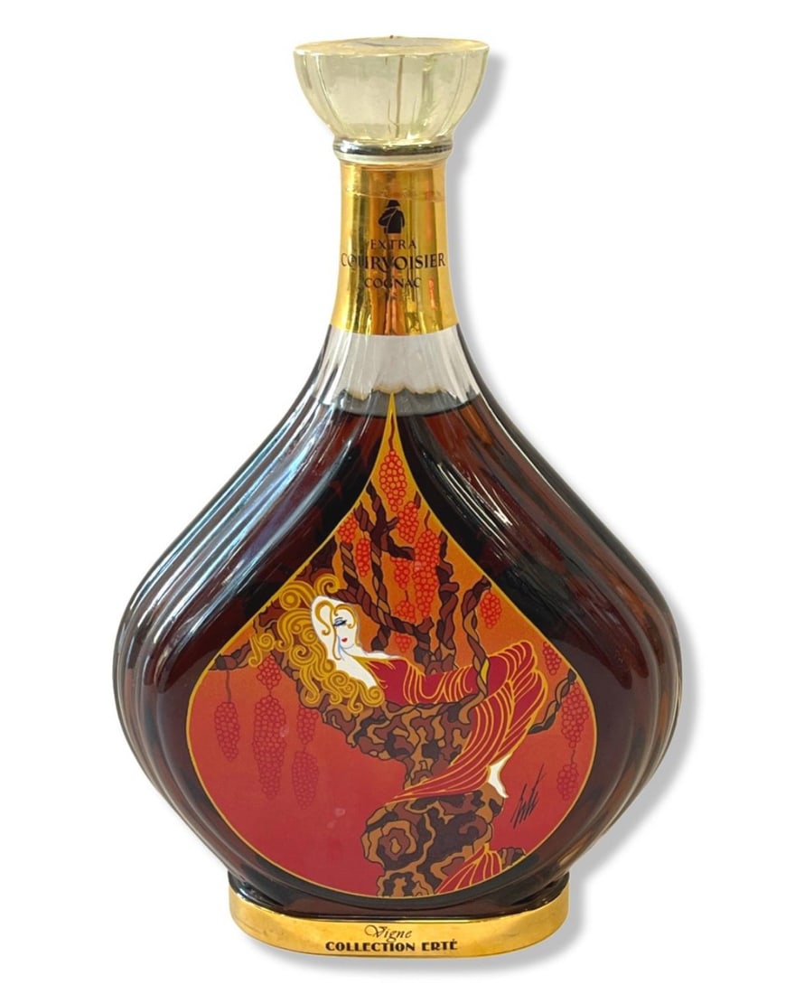 Erte Vigne Courvoisier Cognac Bottle No. 2 Edition Number H7339 (1 of 3)