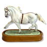 Royal Worcester Porcelain Welsh Mountain Pony Coed Cach Planed by Doris Lindner Mounted on a Wood