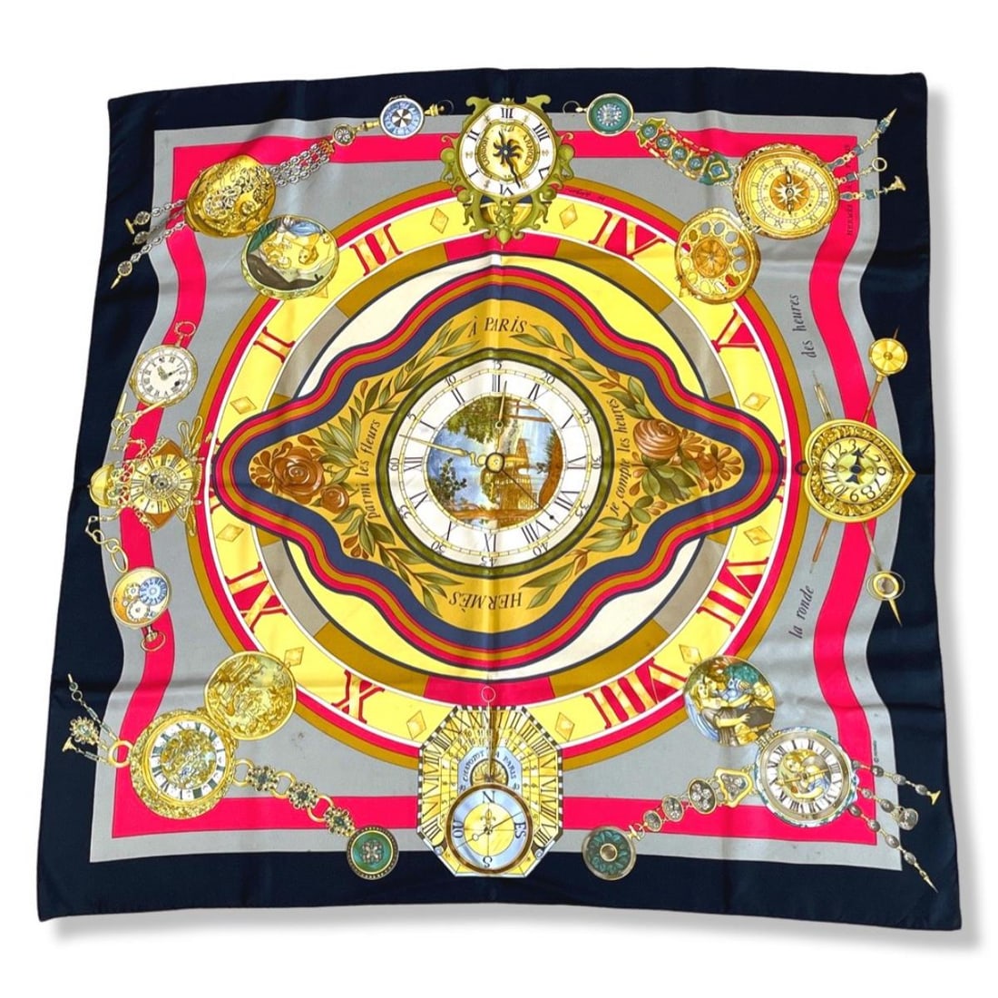 Hermes Silk Scarf Carre 90 Permi Les Fleurs in Original Box (1 of 2)