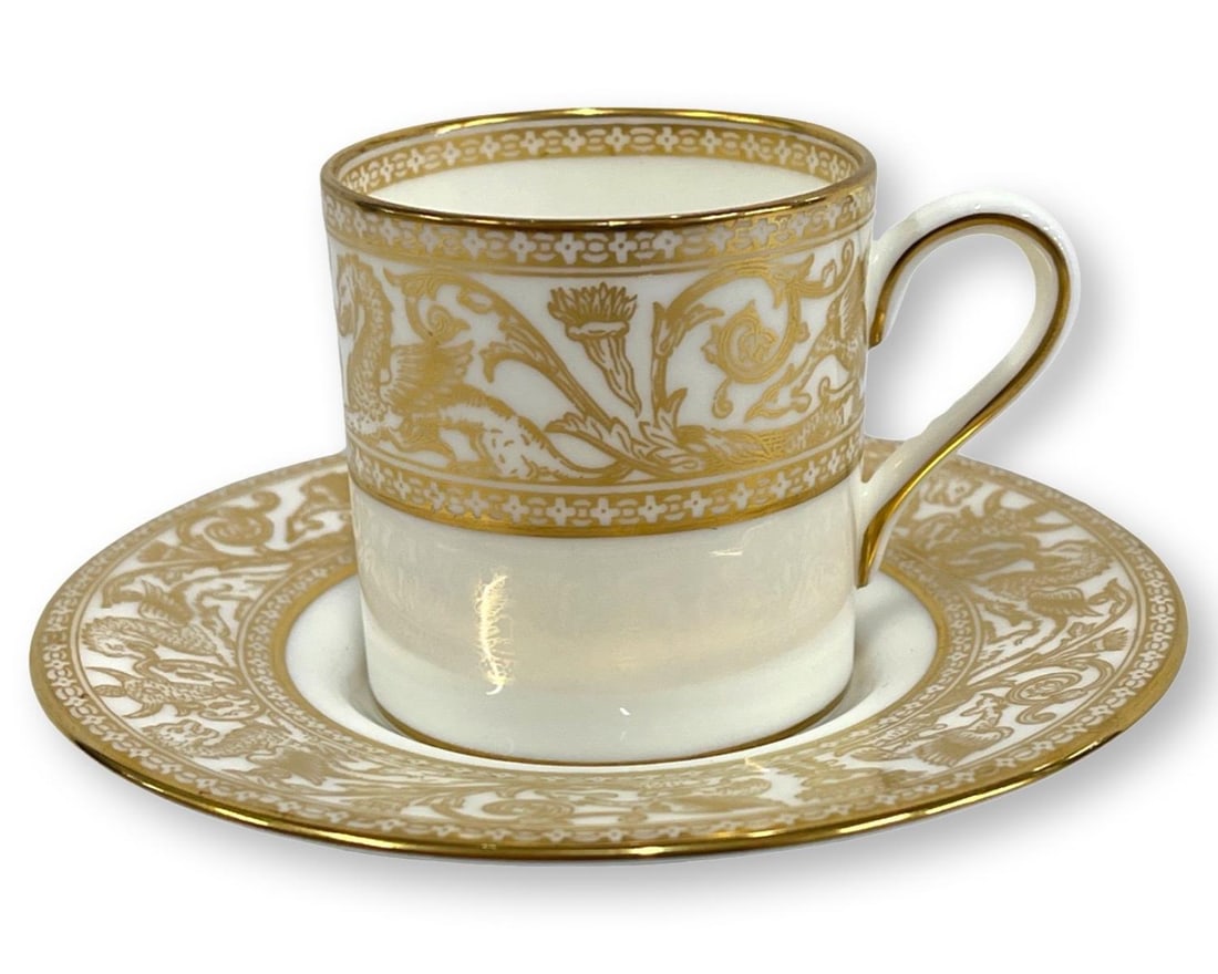Wedgwood Florentine Gold Demitasse Set (1 of 2)