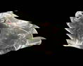 Steuben Crystal Beaver Figure with Red Cabochon Garnet Eyes