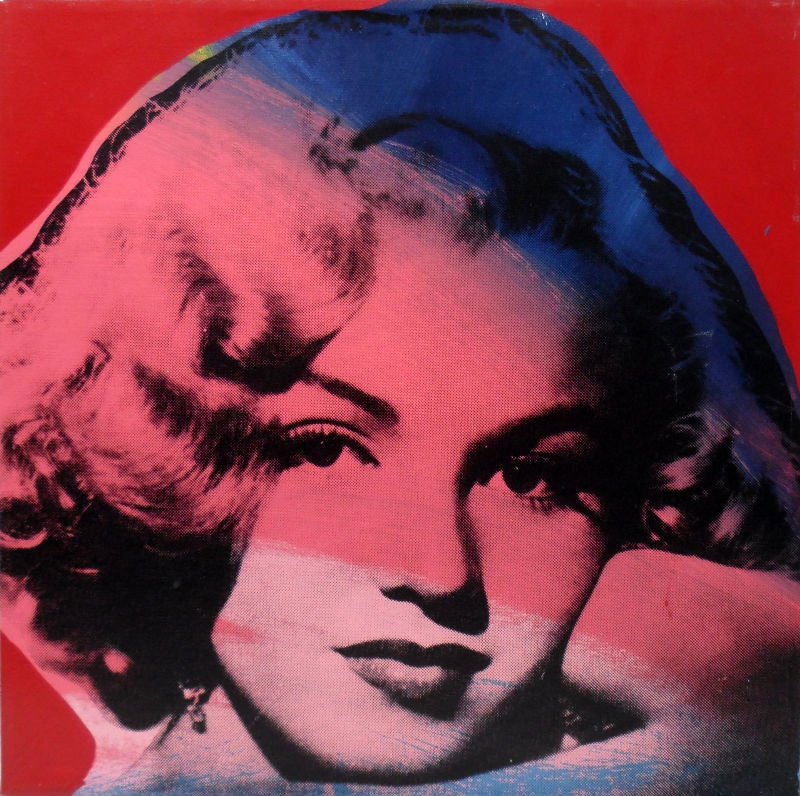 Screenprint on Canvas Mini Marilyn 11(red): Marilyn Series screen print on canvas with hand embellishment by Steve Kaufman Year of print 1995 No. 57/99, measures 19" x 19", has Certificate of Tirage Titled Mini Marilyn 11(red). For Domestic or