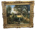 Attributed to John Constable (English, 1776-1837) Oil Painting on Board Stoke by Nayland, Labeled on