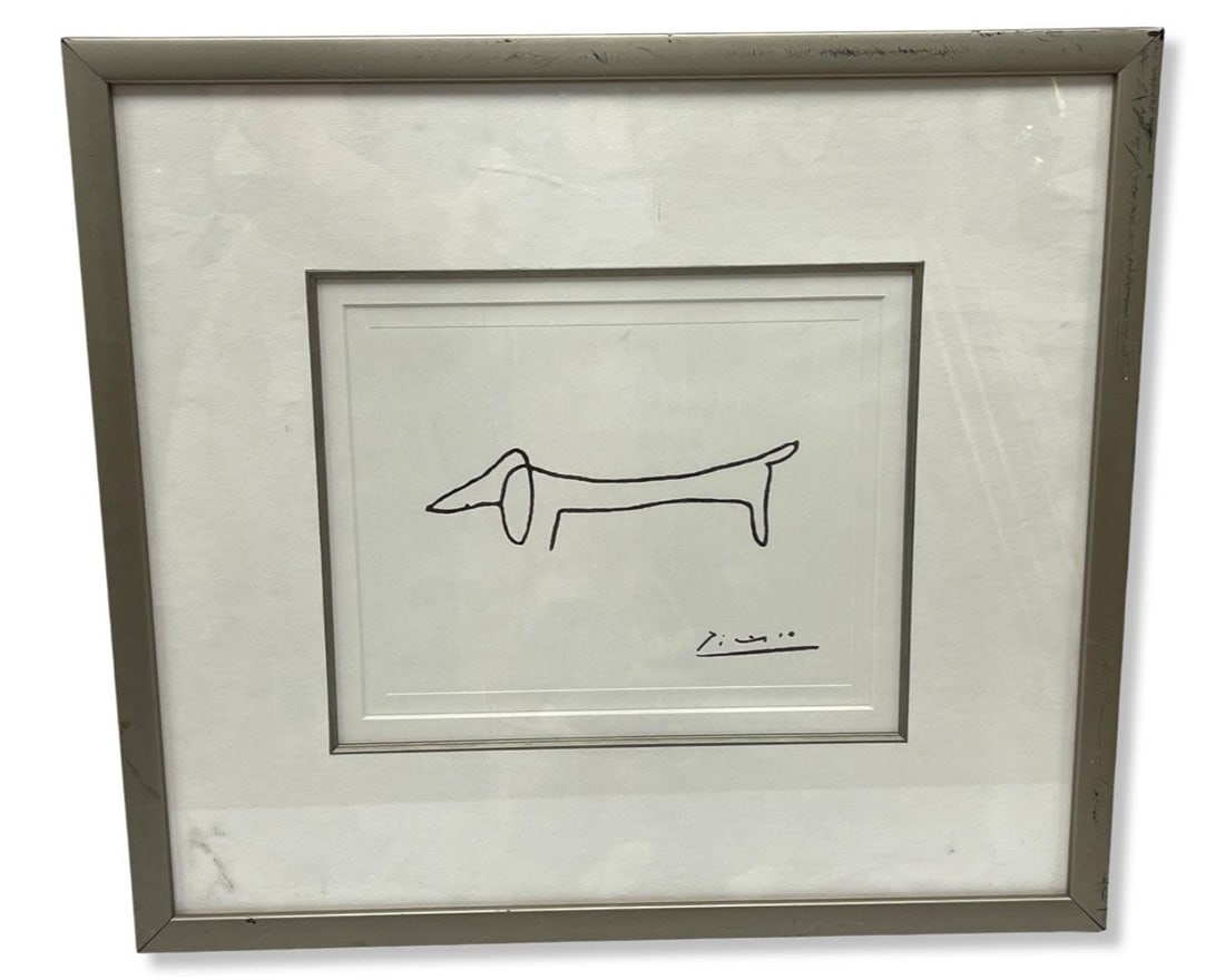 Signed After Pablo Picasso (Spanish, 1881-1973) Print Le Chien The Dog (1 of 2)