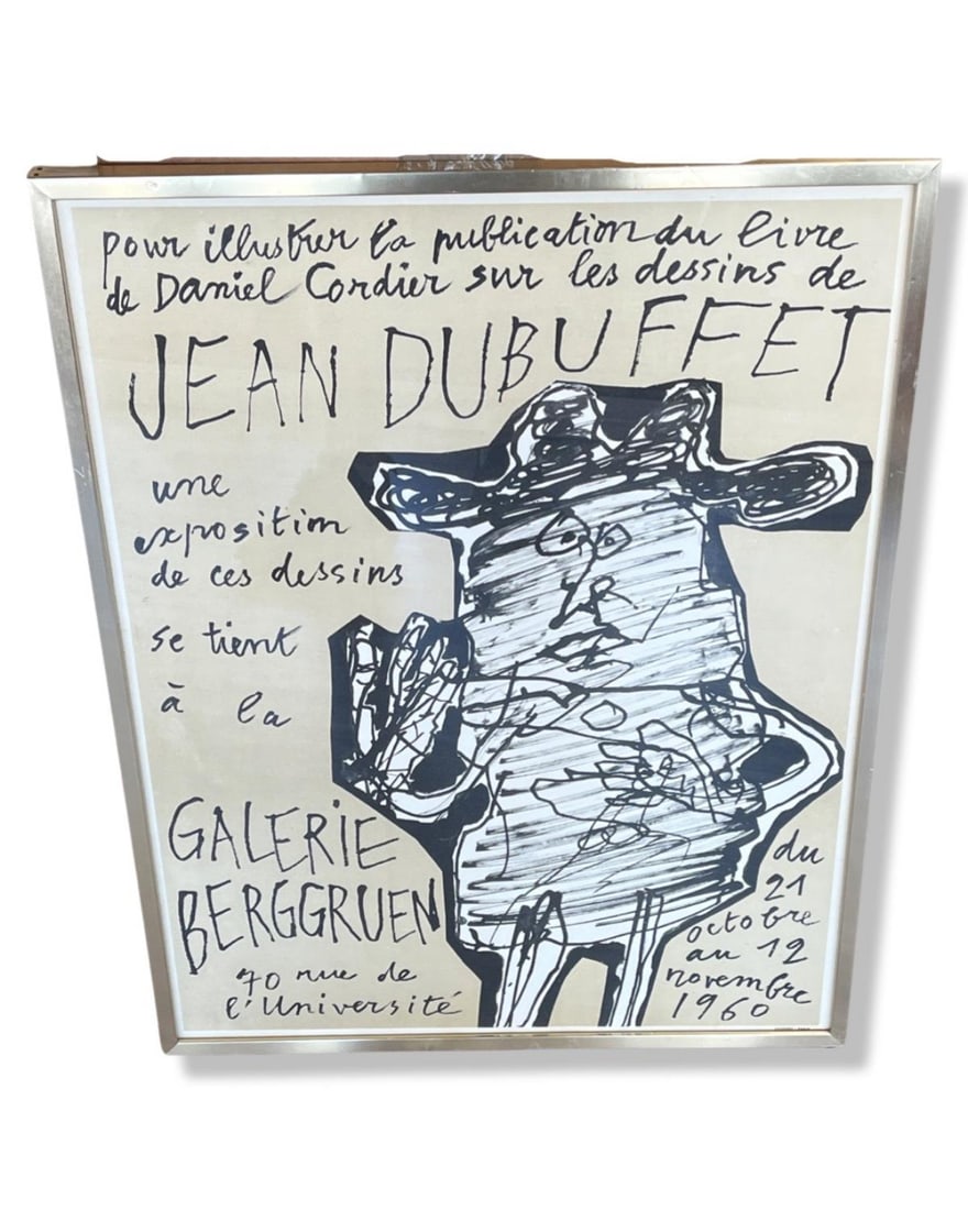 Jean Dubuffet (French, 1901-1985) Galerie Berggruen Lithograph Exibition Poster 1960 (1 of 1)