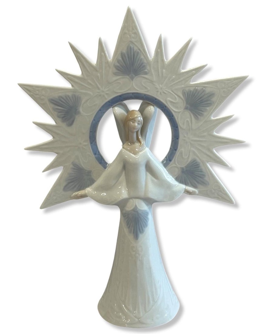 Lladro #6501 Angel of Light Tree Topper Porcelain Figurine (1 of 2)
