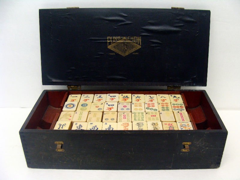 Pung Chow Ivory Set: Pung Chow-Mah-Jong ivory set in original box. For Domestic or International Shipping Quotes Please Feel Call Ryan or Dave at Eagle Shipping Center 561-932-0700 or email them at ryan@eagleshippingcente