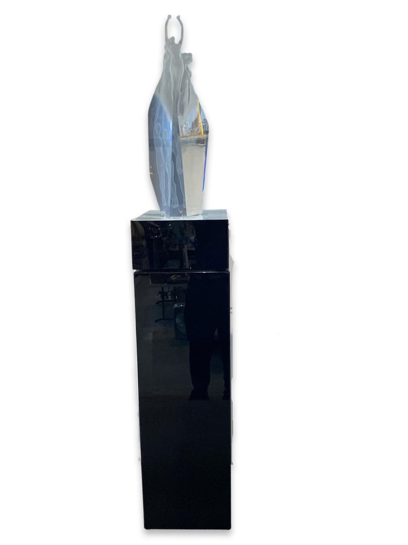 Signed Frederick Elliot Hart (1943-1999) Acrylic Sculpture Spirit of Victory 1991 (1 of 4)