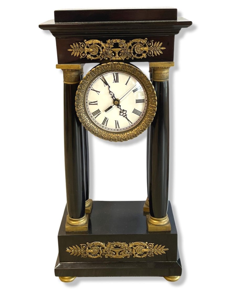 French Empire Style Portico Maitland Smith Mantel Clock (1 of 2)