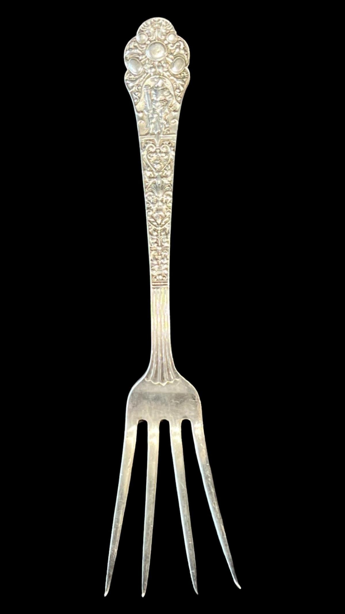 Versailles by Gorham Sterling Silver Beef Fork: Versailles by Gorham Sterling Silver Beef Fork measures L: 7 1/2", weighs 2 OZT
