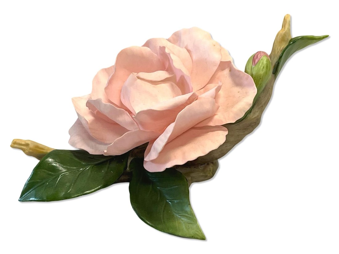 Boehm Porcelain Flower Sculpture Pink Camellia (1 of 2)
