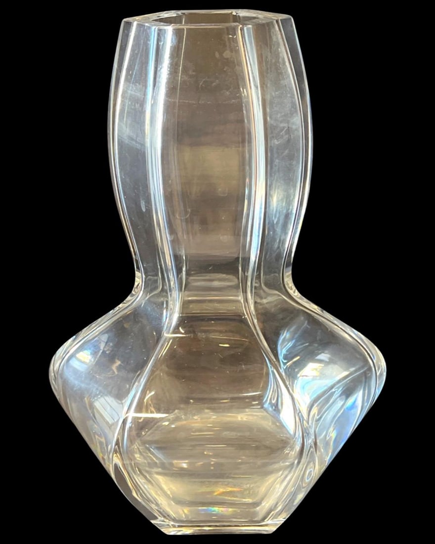 Baccarat France Crystal Vase: Baccarat France Crystal Vase measures H: 10"