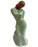 Signed Helen Q. Remsen (American b. 1897) Terracotta Glazed Sculpture of a Woman in Gown