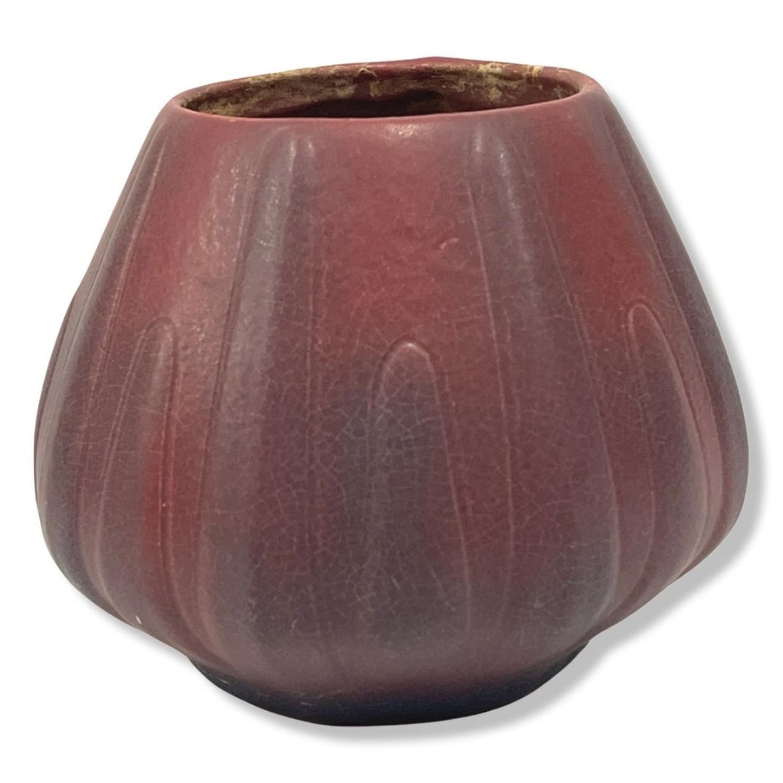 Van Briggle Yucca Leaf Vase Persian Rose Color (1 of 2)